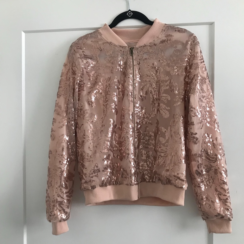Sparkle bomber jacket